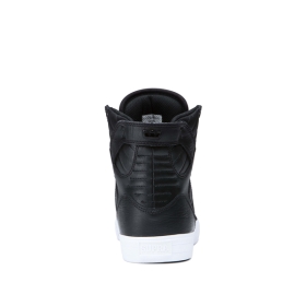 Dámské Kotníkové Boty Supra SKYTOP Černé/Bílé | CZ-40023